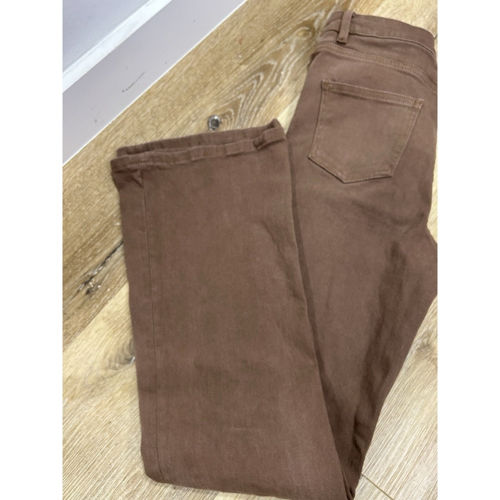Motel Rocks Wide Leg High Rise Jean Size S Brown Color - Picture 12 of 12